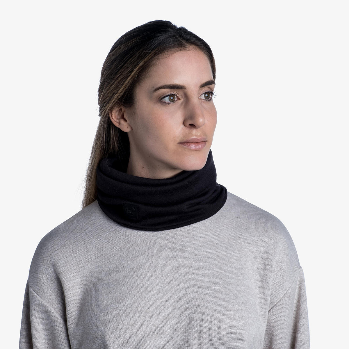 BUFF Unisex Black Heavyweight Merino Wool Primaloft Neckwarmer