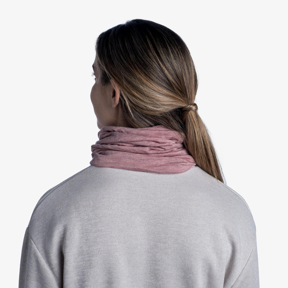 BUFF Unisex Pink Mediumweight Merino Wool Tubular