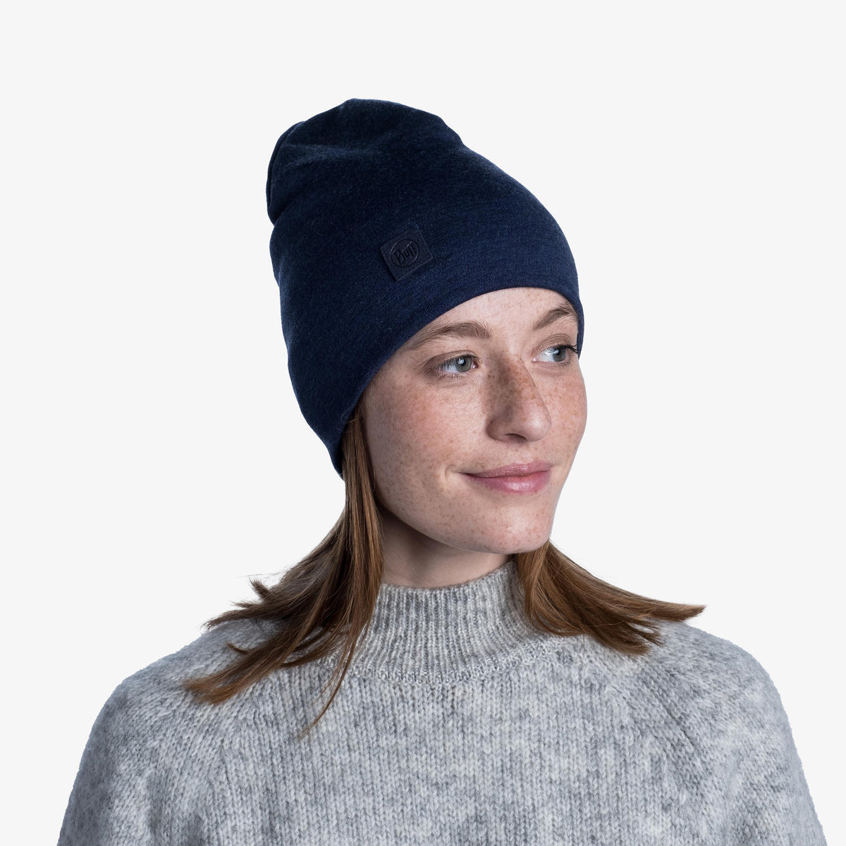 BUFF Unisex Blue Heavyweight Merino Wool Beanie
