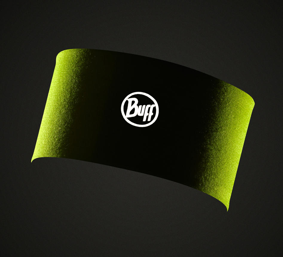 BUFF Unisex Yellow COOLNET UV HEADBAND SOLID SOLID YELLOW FLUOR (Sun Protection)