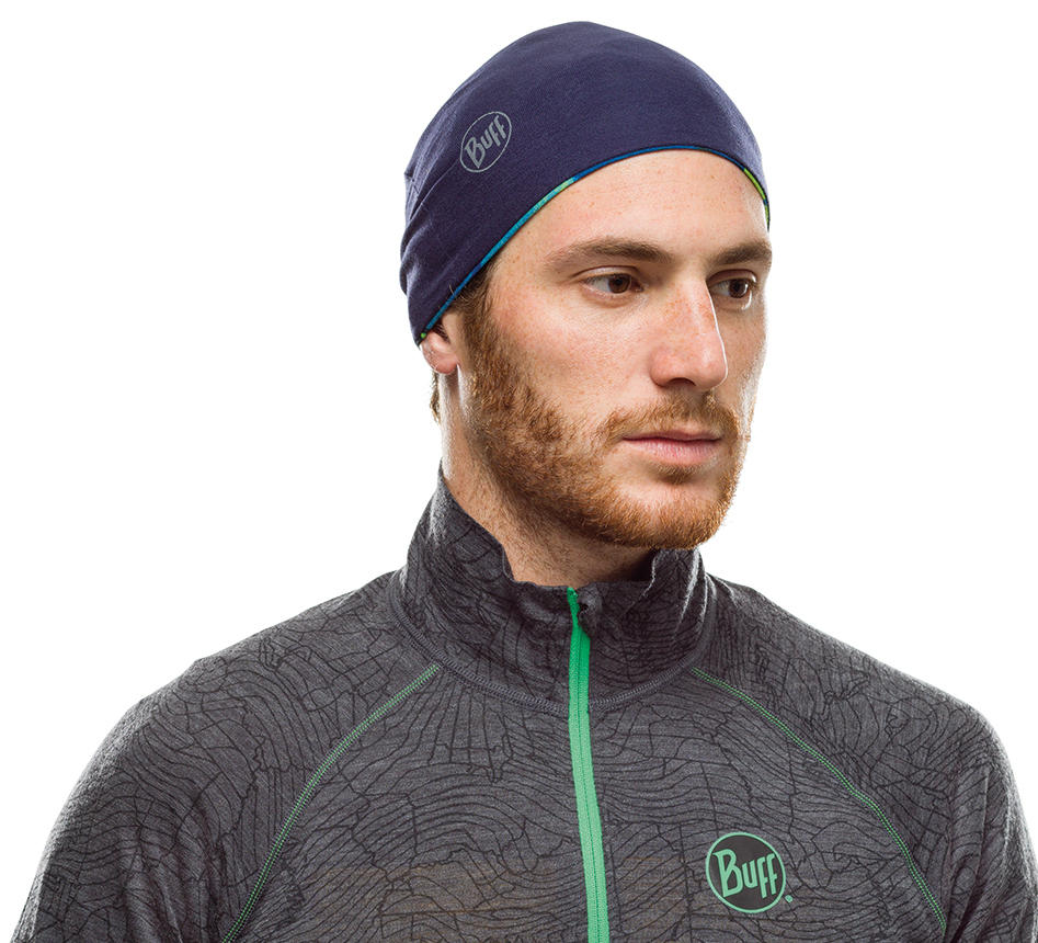 BUFF Unisex Multicolor Microfiber Reversible HeiQ Cooling Beanie