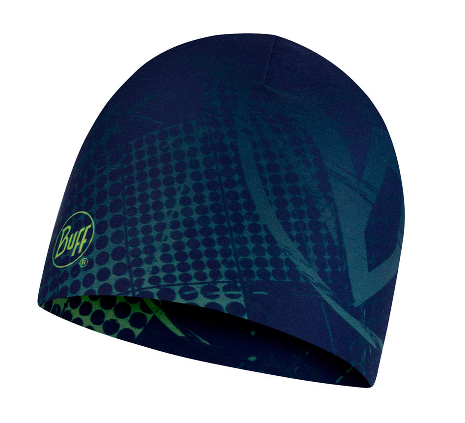BUFF Unisex Blue Microfiber Reversible HeiQ Cooling Beanie