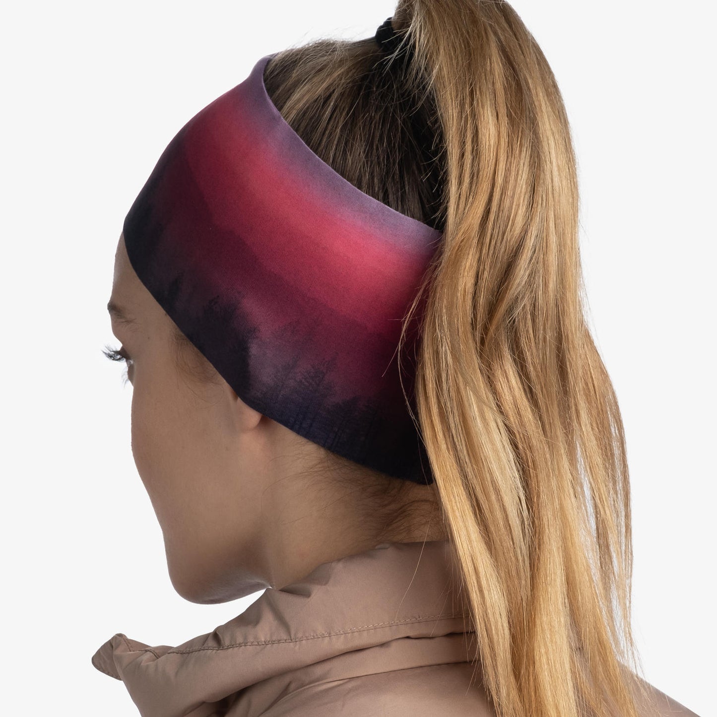 BUFF Unisex Pink TECH HEADBAND HAERA MAUVE