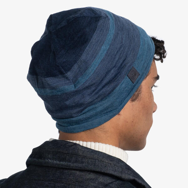BUFF Unisex Blue Merino Move Beanie