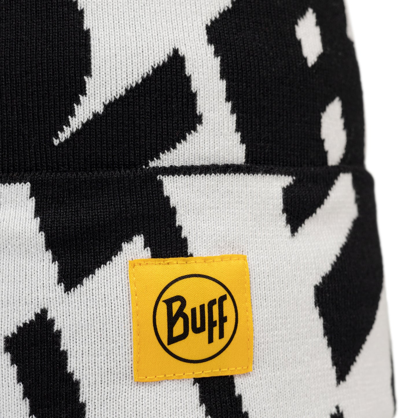 BUFF Unisex Black Knitted Beanie