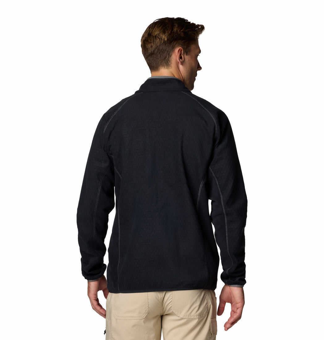 Columbia Men Black Omni-Heat Helix Outdoor Tracks II Fleece Jacket