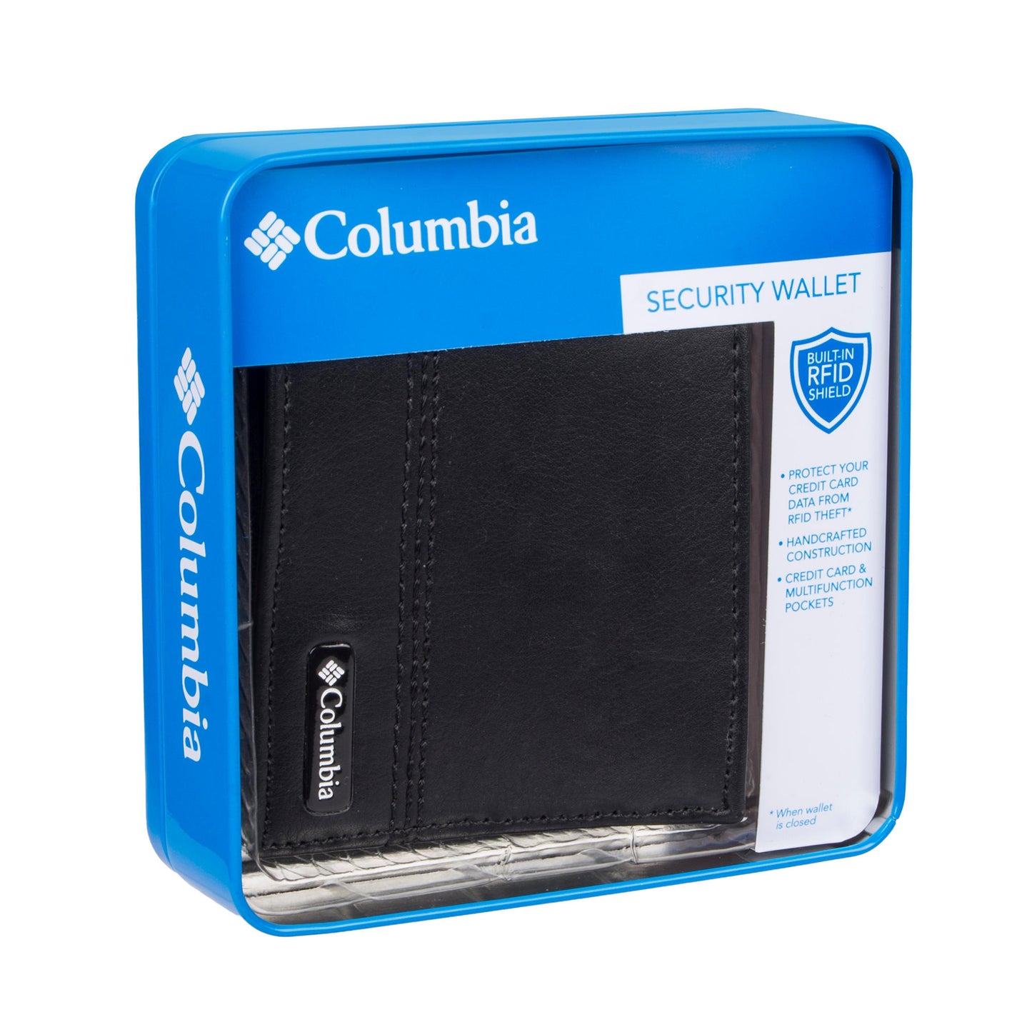 Columbia Men Black RFID Mcdowell Passcase Wallet