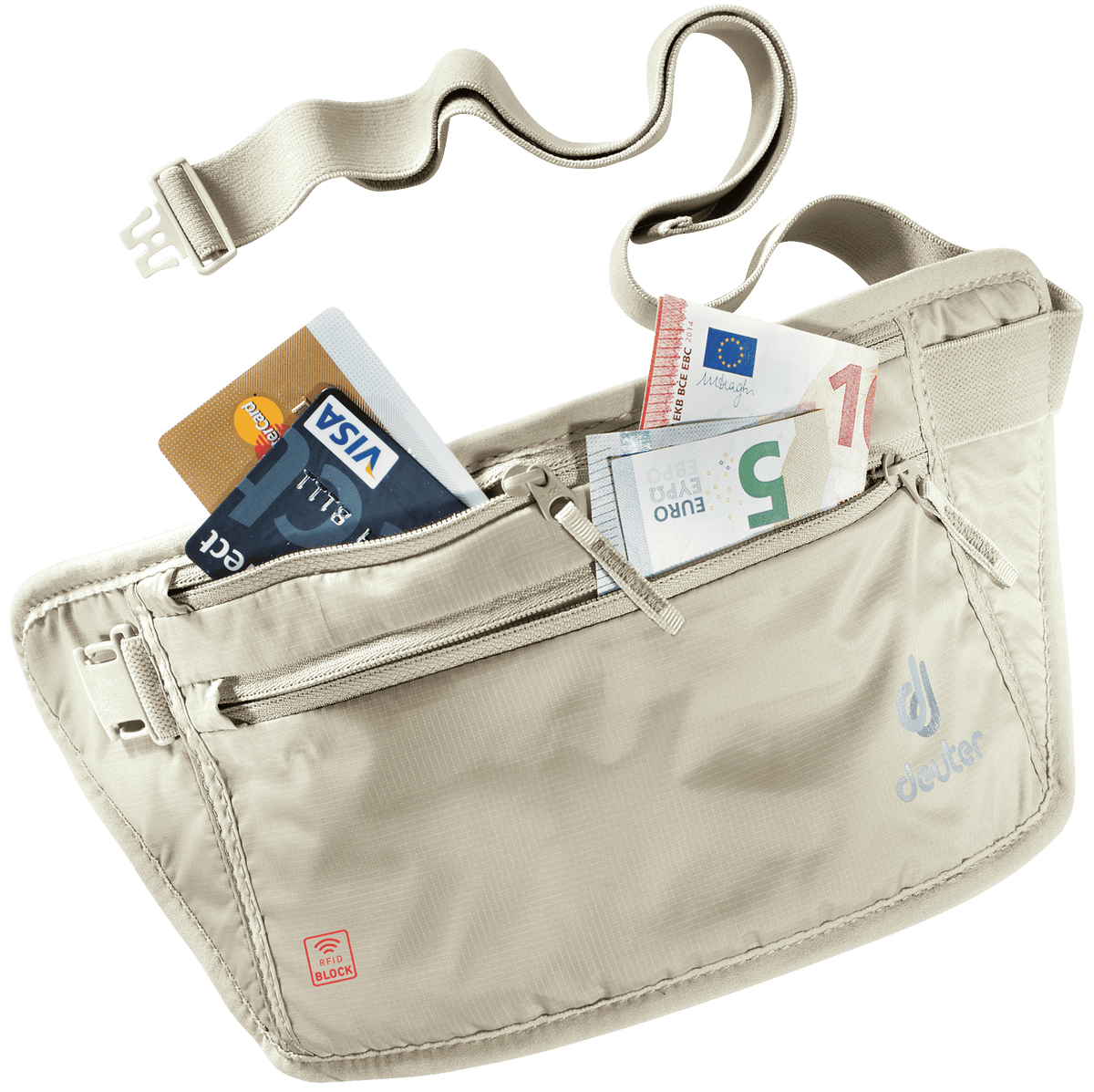 Deuter Unisex White Security Money Belt II RFID BLOCK