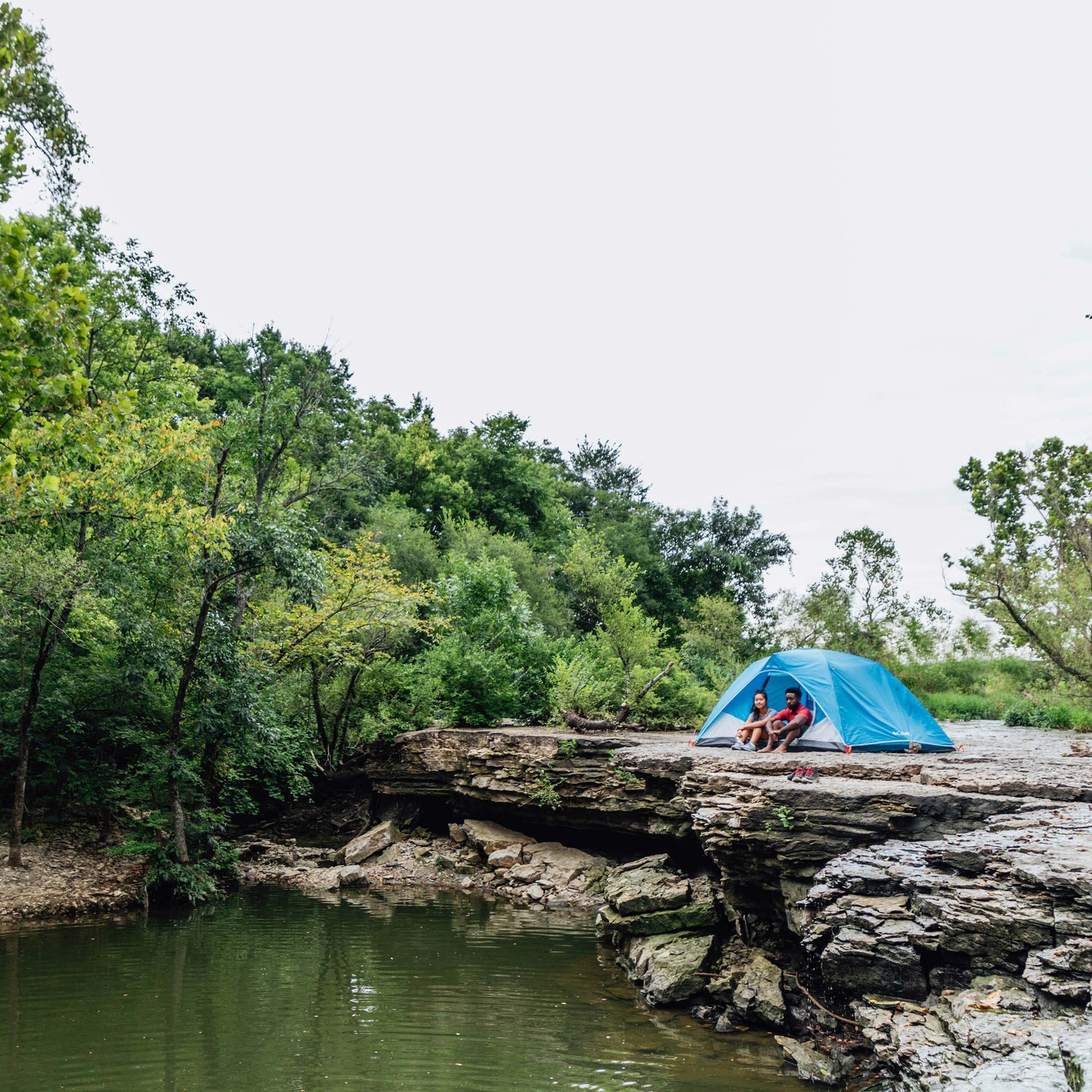 Columbia Unisex Blue Omni-Shield 4P FRP Dome Tent