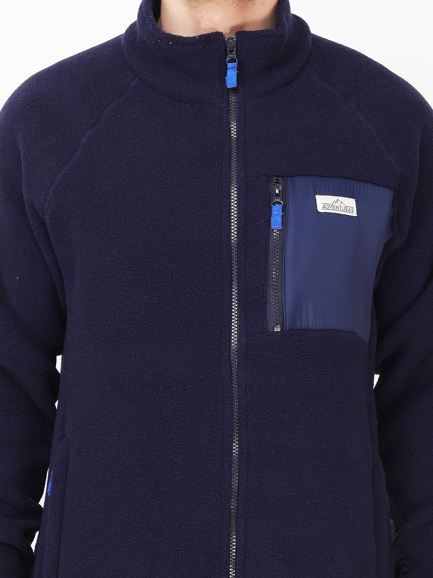 Adventuras Men Blue SPUR FLEECE JACKET