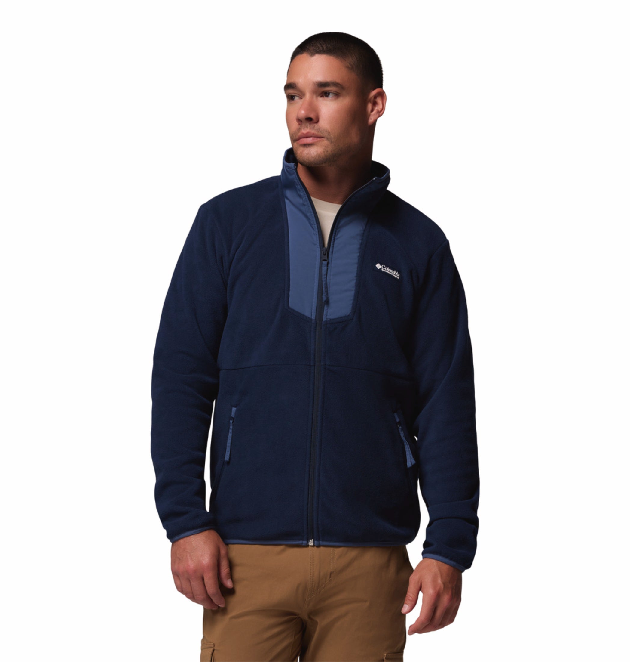 Columbia Men Navy Blue Sequoia Grove Fleece Jacket – Adventuras India