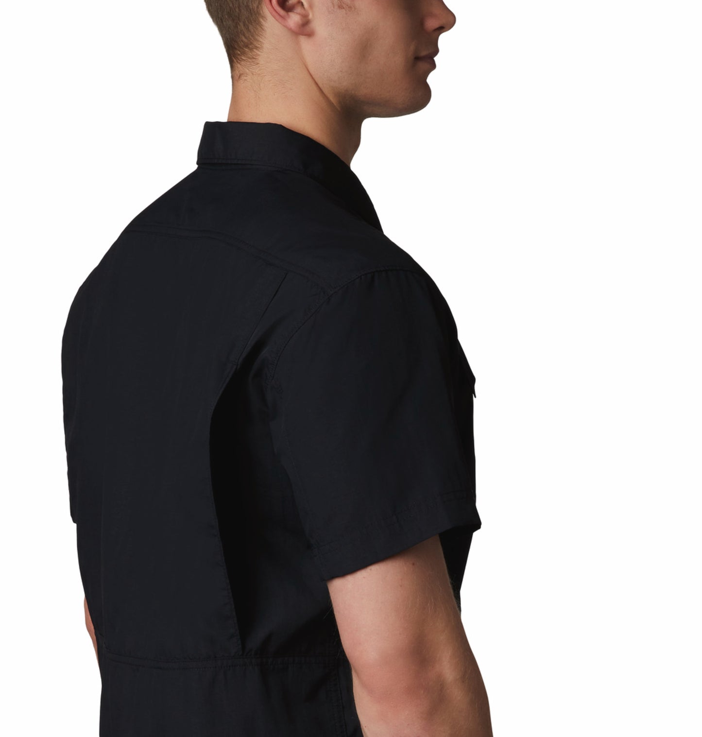 Columbia Men Black Omni-Shade Silver Ridge 2.0 Short Sleeve Shirt with UPF