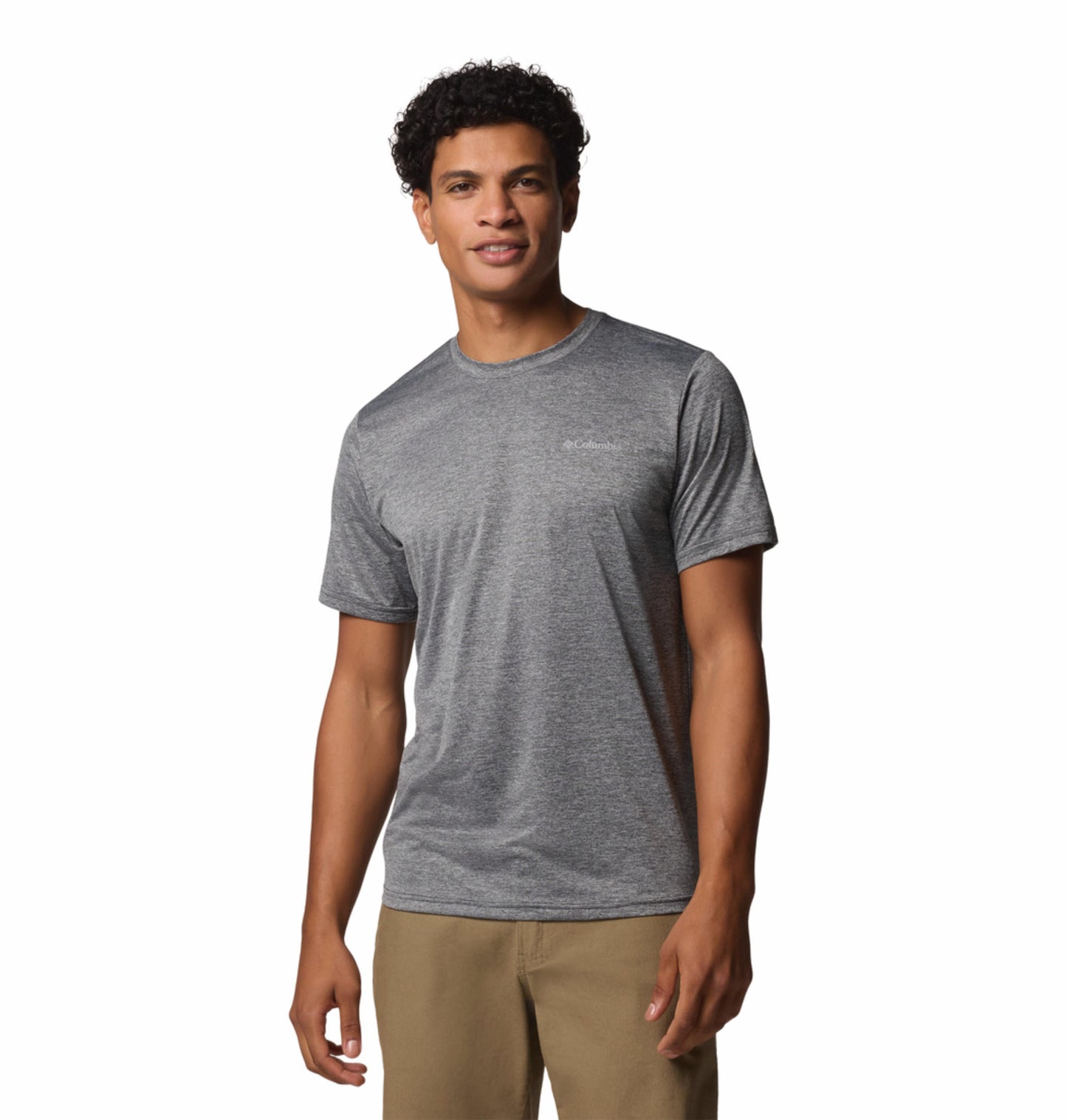 A Men Wearing Columbia Men Black Columbia Hike Crew