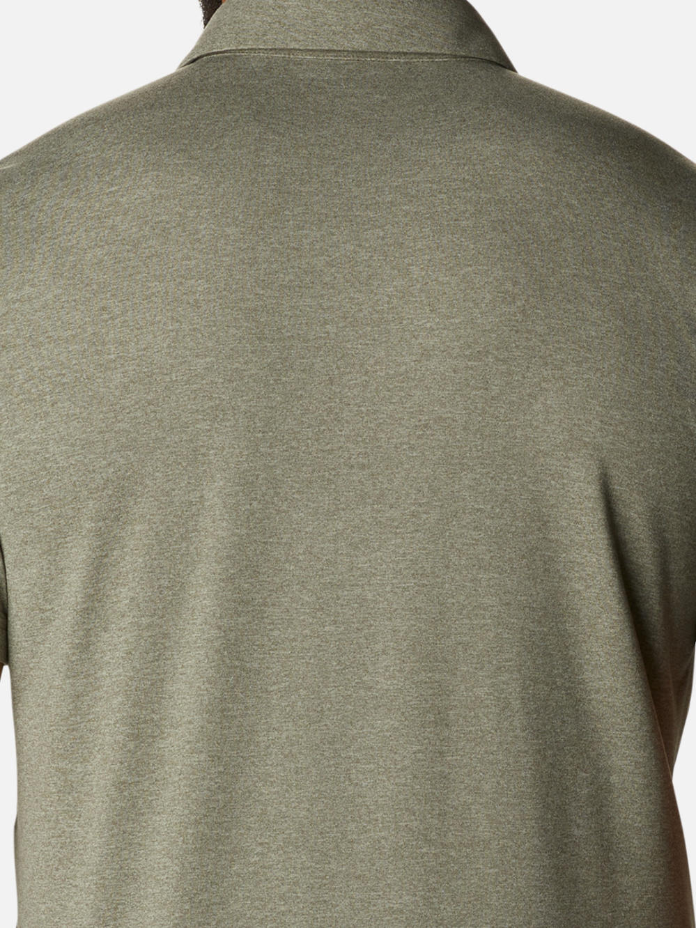 A Men Wearing Columbia Men Green Tech Trail Polo (Sun Protection)