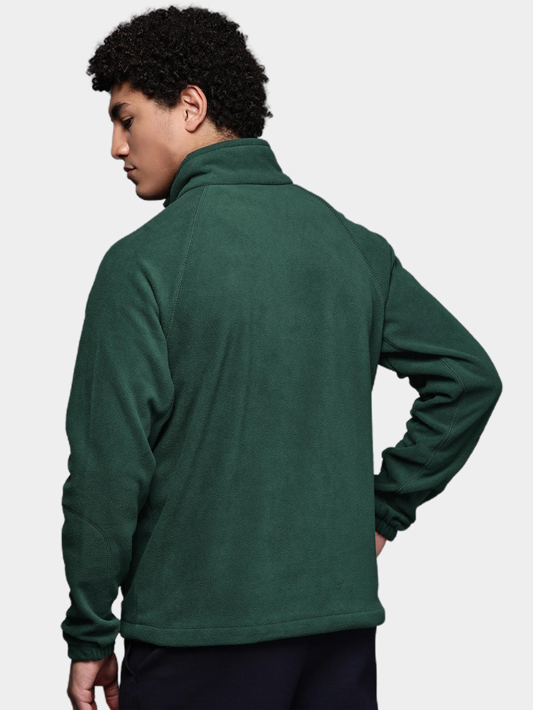 Columbia Men Green Fast Trek II Full Zip Fleece