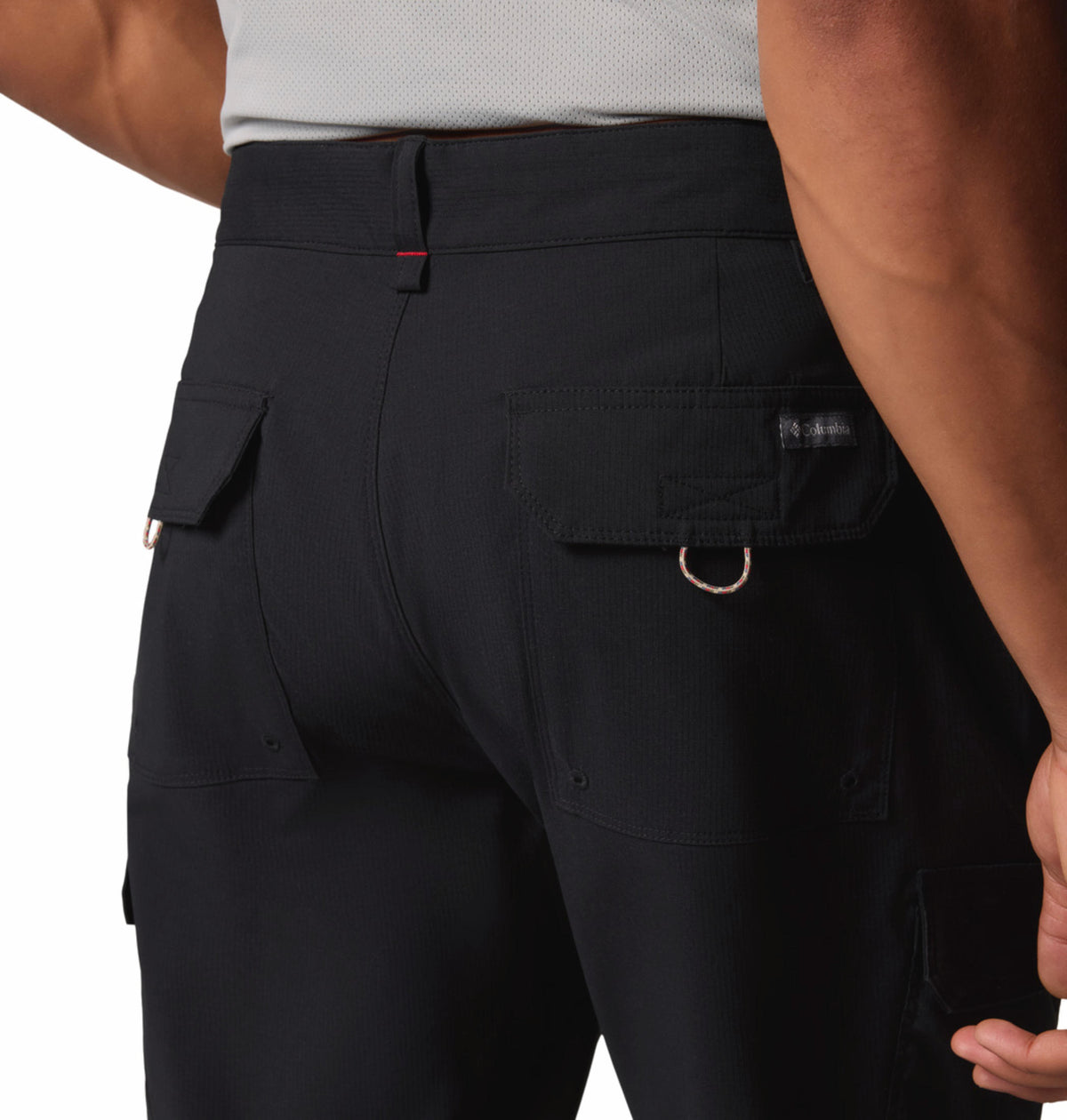 A Men Wearing Columbia Men Black Tech Trail Utility Pant