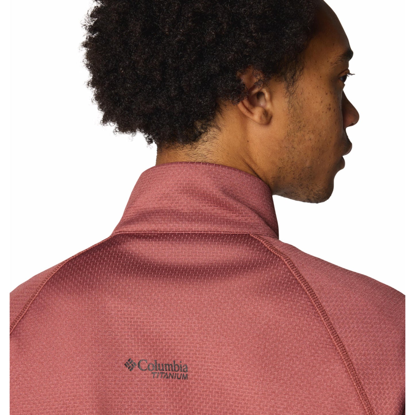 Columbia Men Red Omni-Wick Triple Canyon Grid II Fleece Jacket