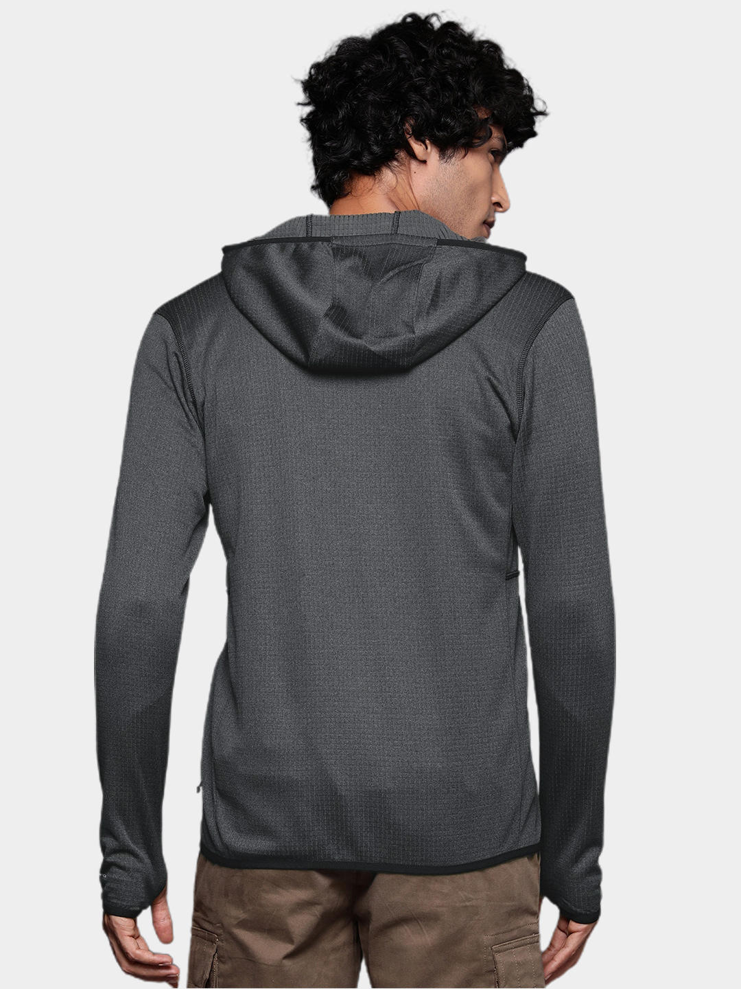A Men Wearing Columbia Men Black Park View Fleece Full Zip Hoodie