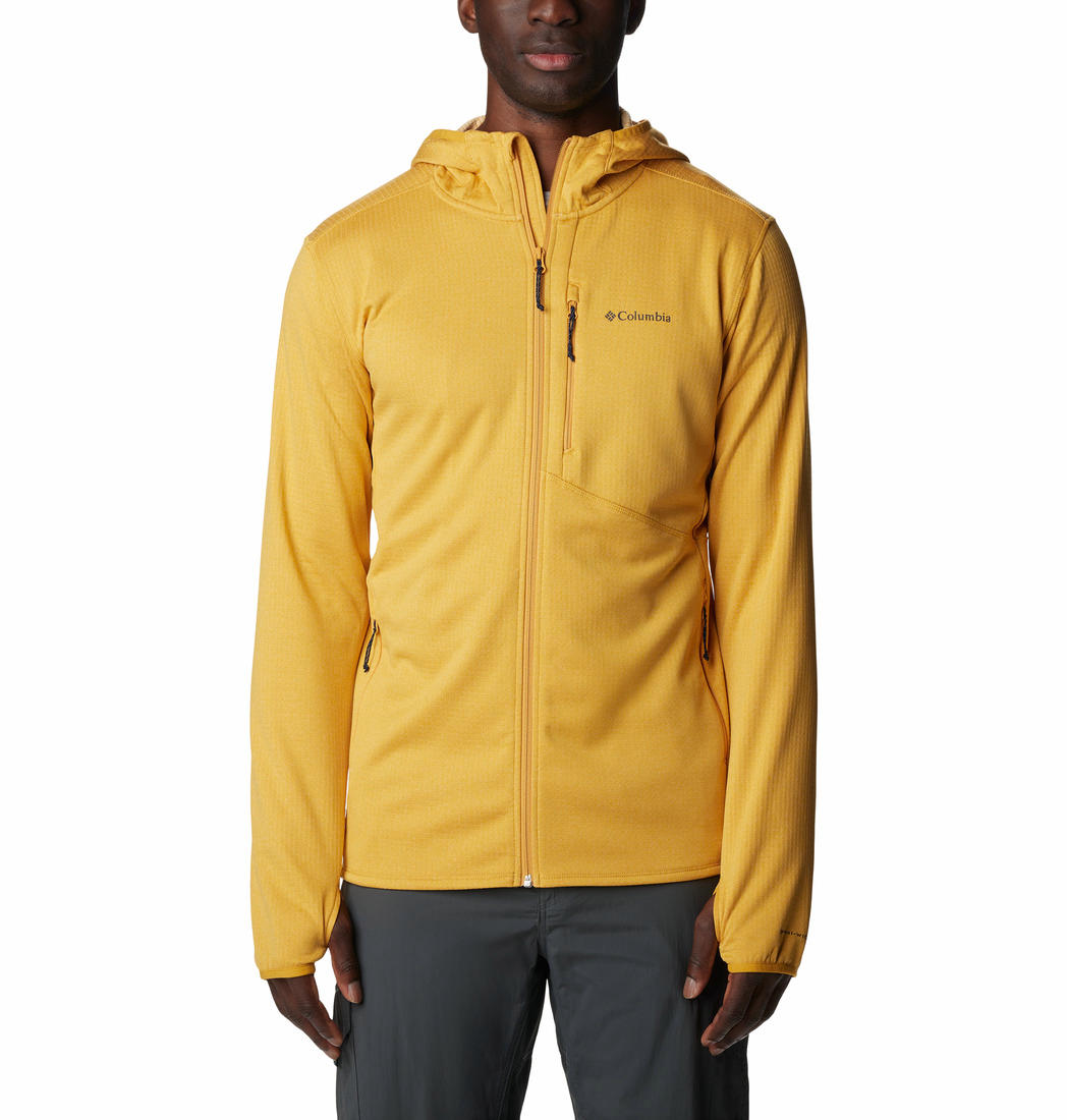 Columbia Men Yellow Park View Fleece Full Zip Hoodie – Adventuras