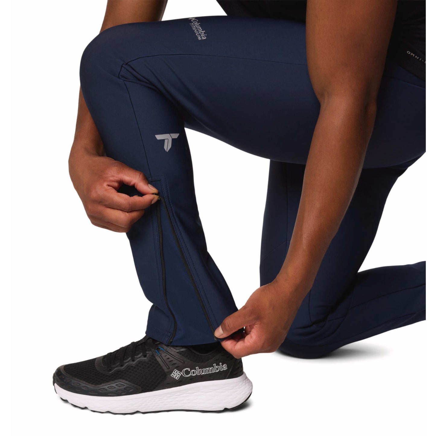 Columbia Men Navy Blue Omni-Shield Vast Canyon Softshell Pant