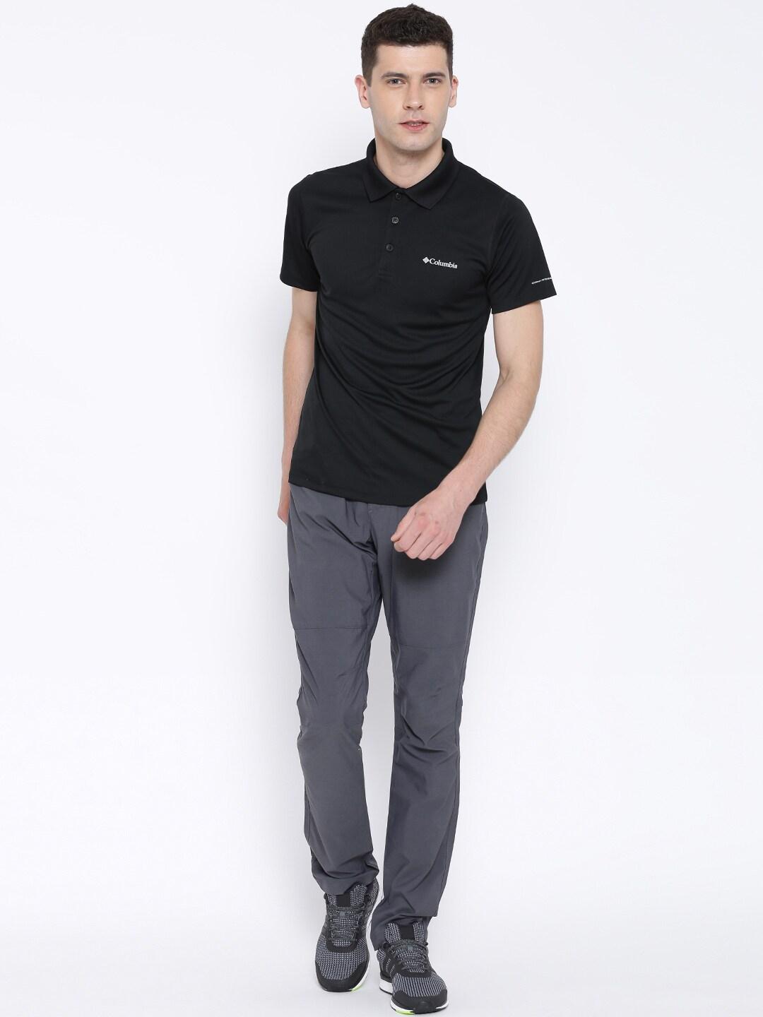 Columbia Men's Black Omni-Freeze ZERO Polo - UPF 30 Cooling Tee