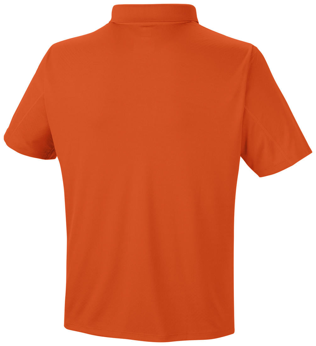 Columbia Men’s Orange Zero Rules Polo Shirt with Sun Protection
