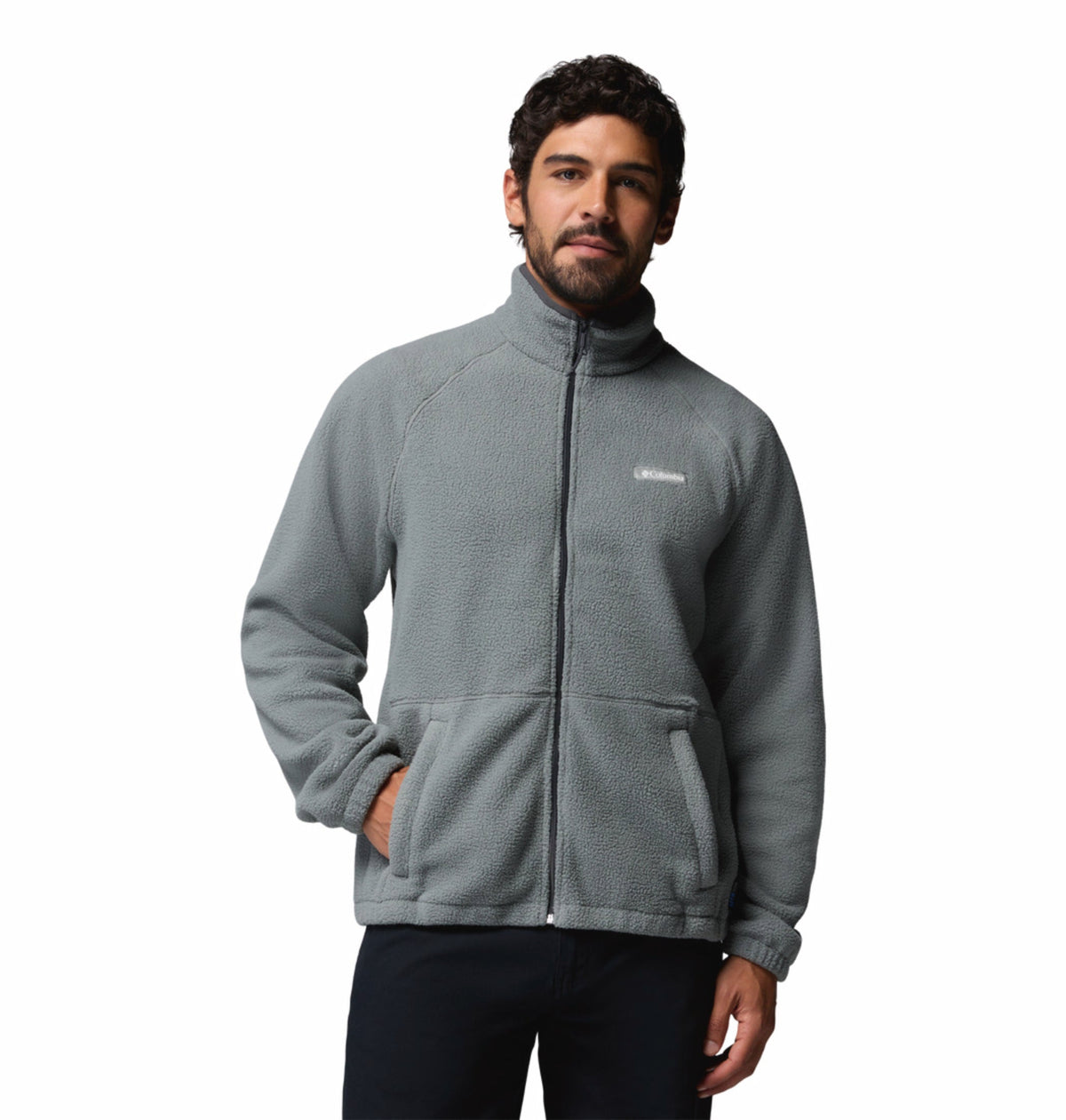 men green mtr timber crest fleece jacket