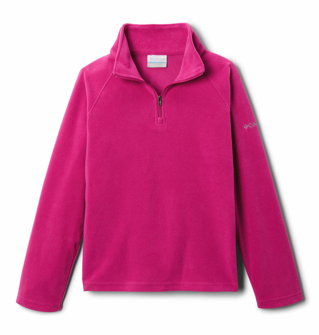Columbia Kids Girls Pink Glacial Fleece Half Zip