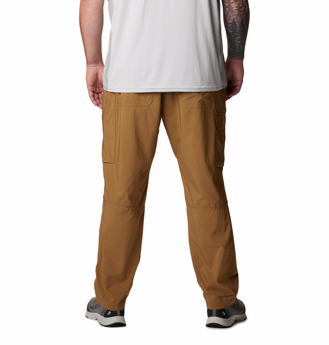 A Men Wearing Columbia Men Brown Silver Ridge Utility Pant (Sun Protection)