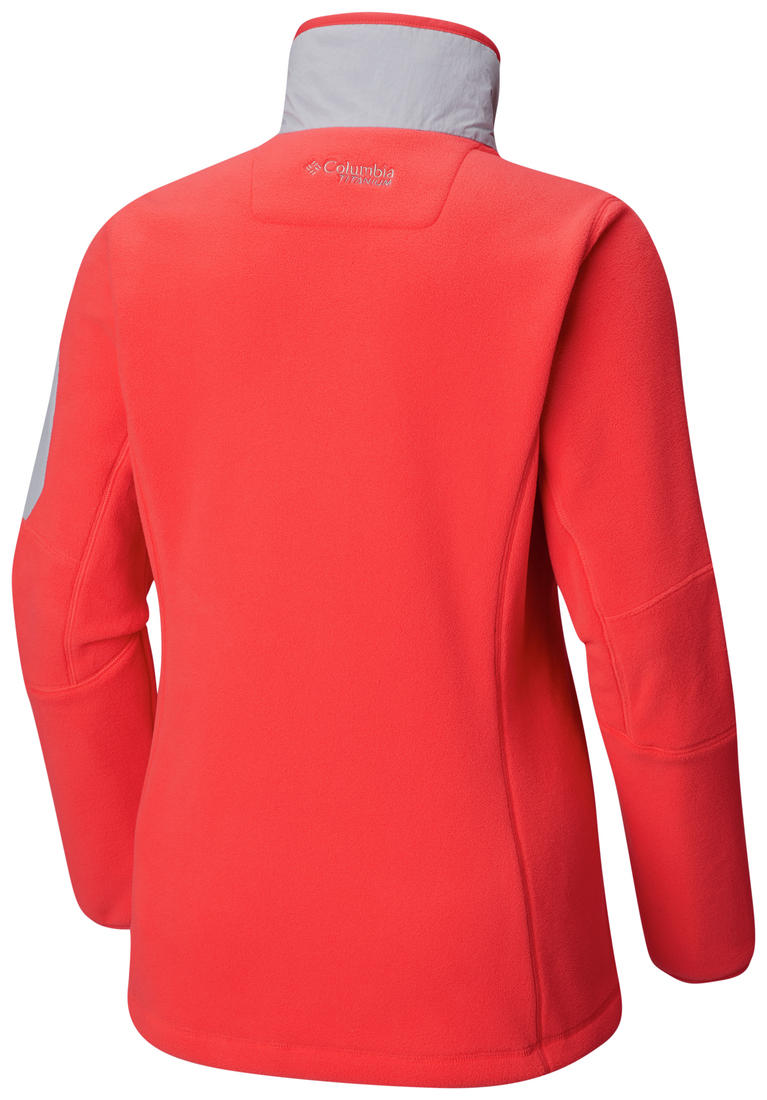 Columbia Women Red Titan Pass II 2.0 Fleece