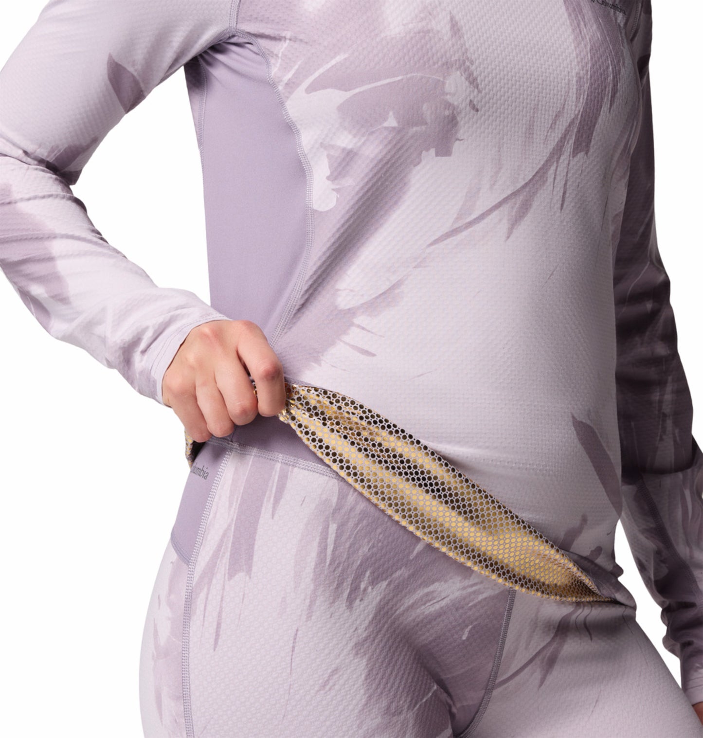 Columbia Women Purple Omni-Heat Inifnity Knit Crew Top (Non-Returnable)