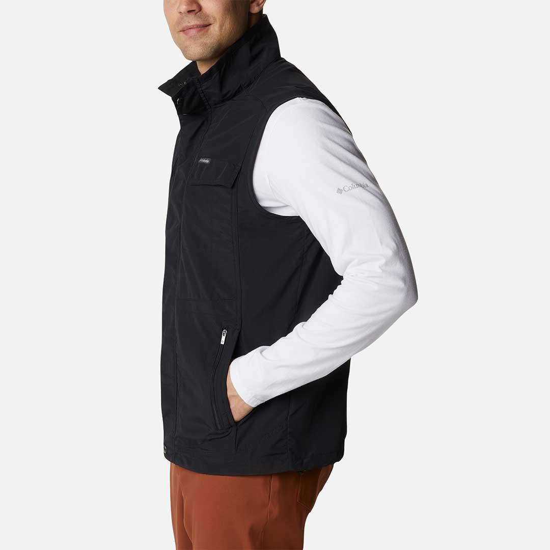 Columbia Men Black Silver Ridge II Vest (Sun Protection)