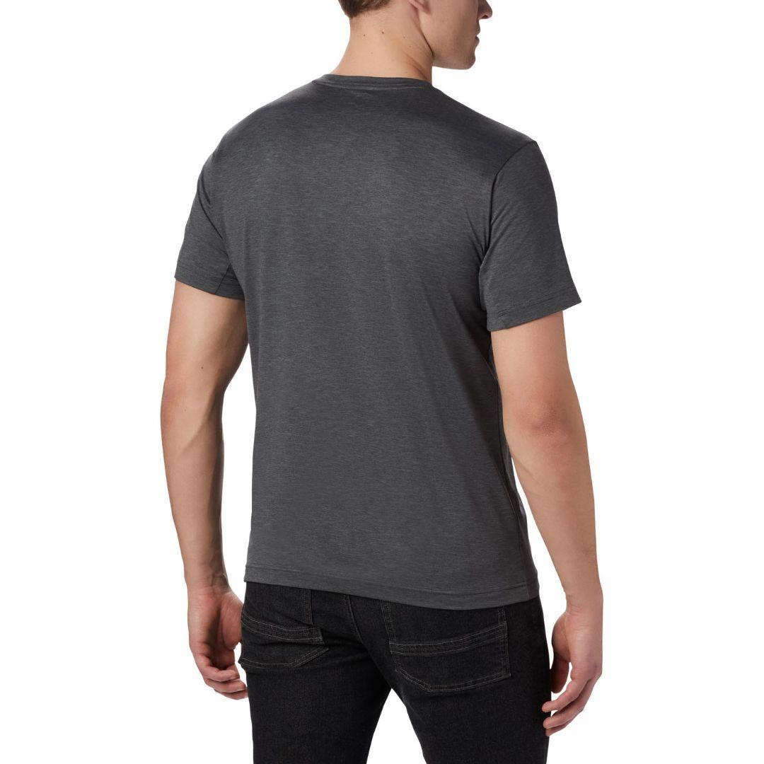 Columbia Men Black Tech Trail II V Neck (Sun Protection)