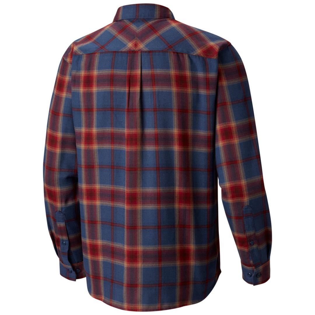 Columbia Men Blue Silver Ridge Flannel Long Sleeve Shirt