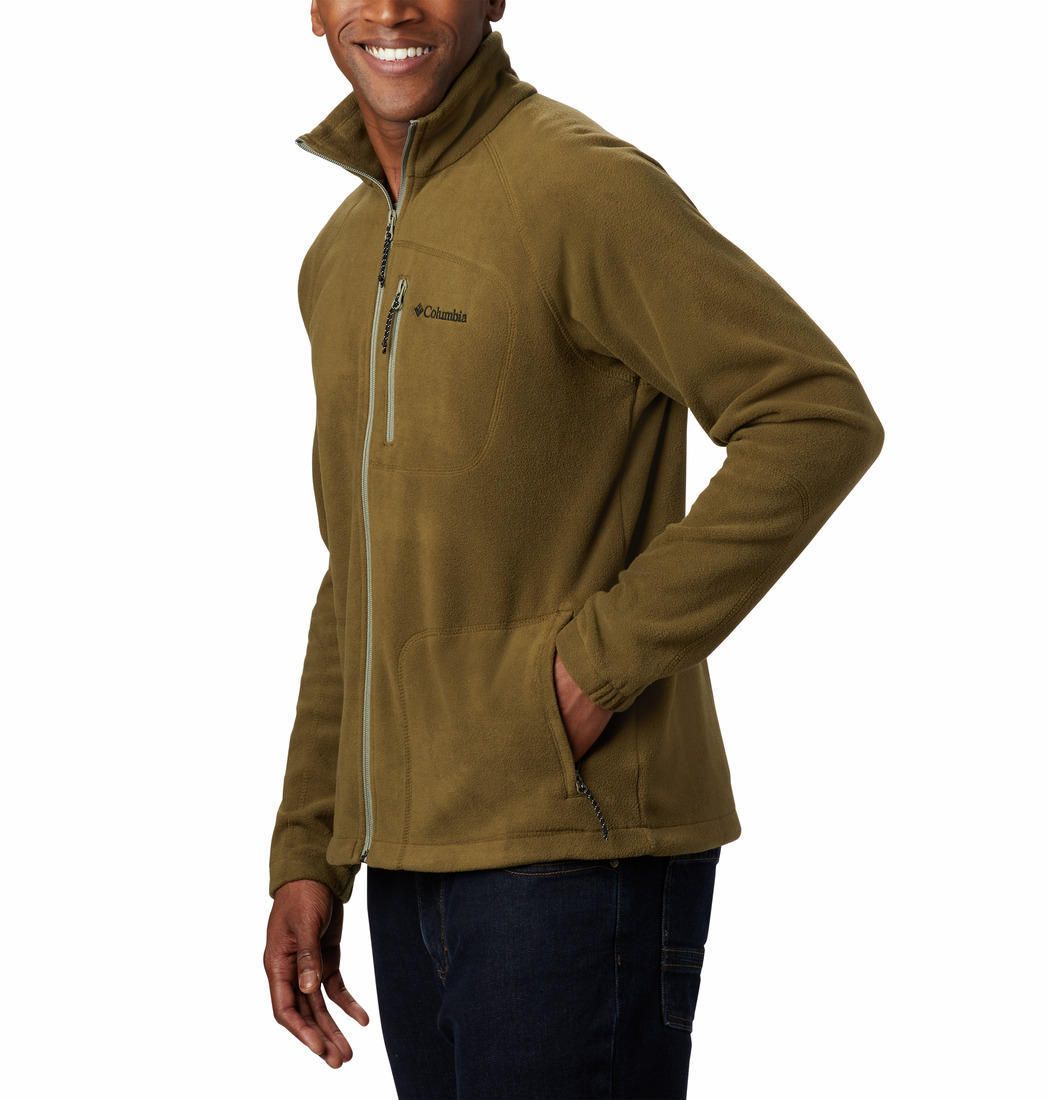 Columbia Men Green Fast Trek II Full Zip Fleece