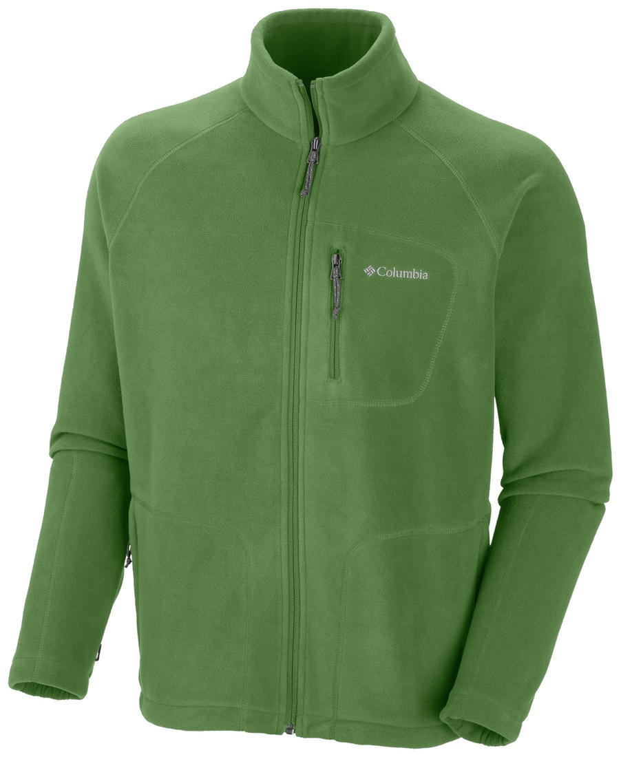 Columbia Men Green Fast Trek II Full Zip Fleece