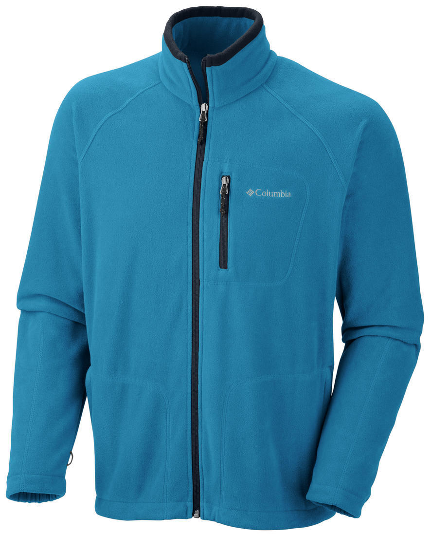 Columbia Men Blue Fast Trek II Full Zip Fleece