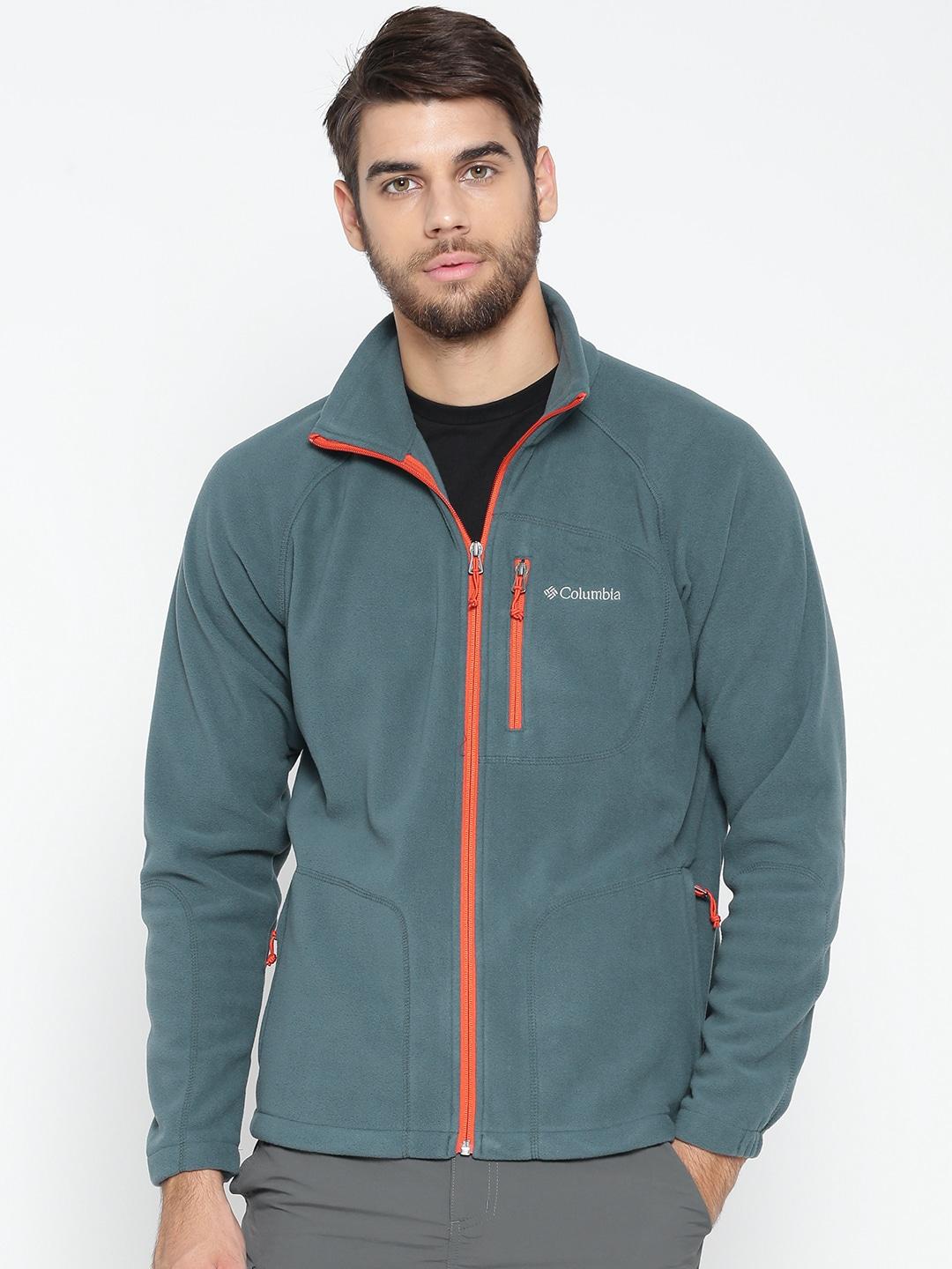 Columbia Men Blue Fast Trek II Full Zip Fleece