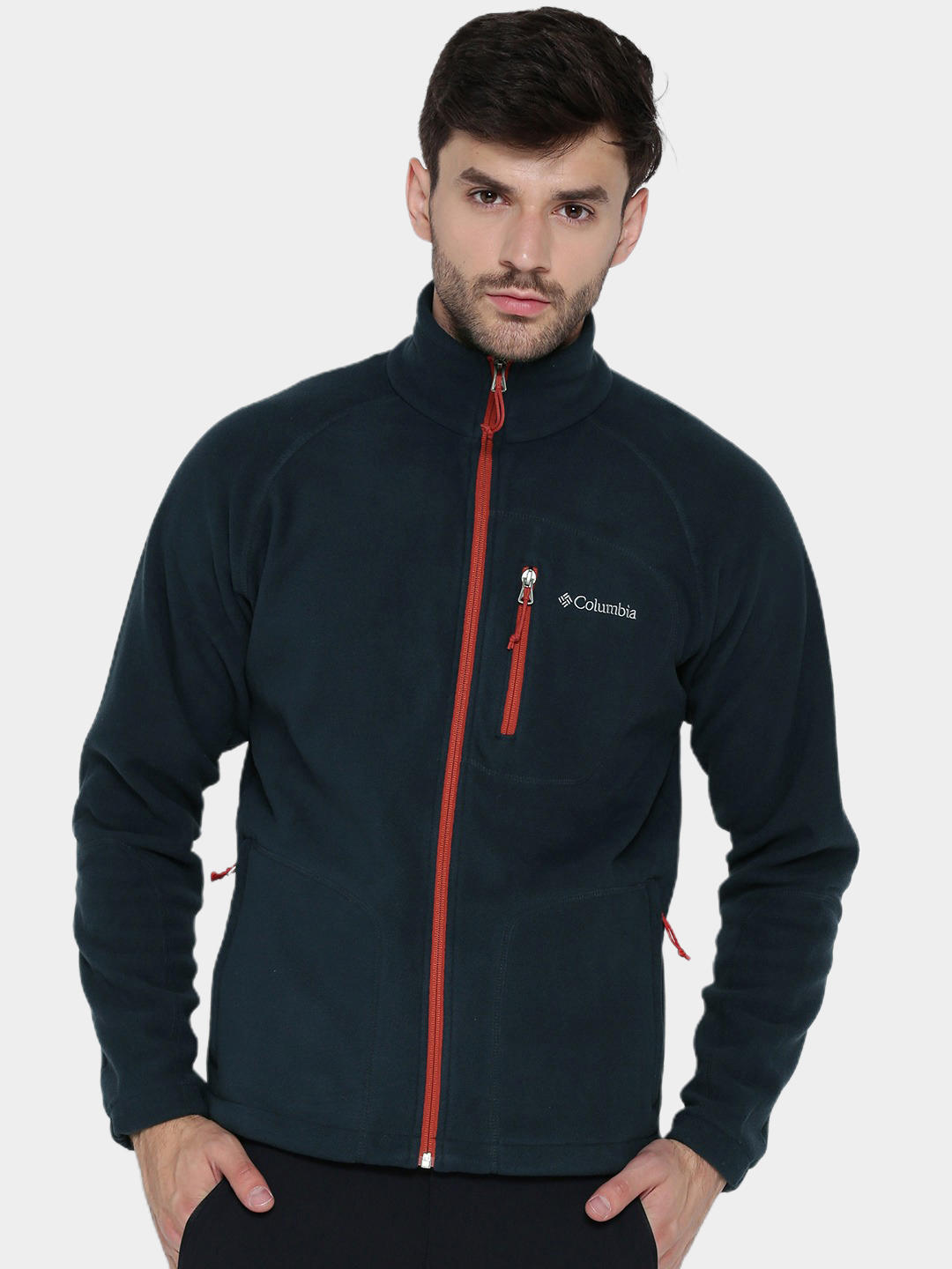 Columbia Men Blue Fast Trek II Full Zip Fleece