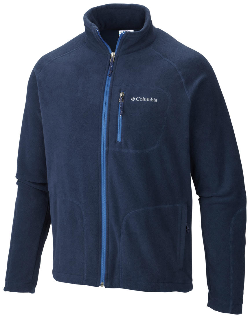 Columbia Men Blue Fast Trek II Full Zip Fleece
