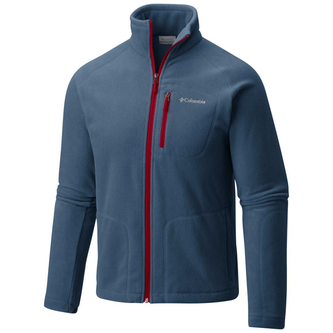 Columbia Men Blue Fast Trek II Full Zip Fleece