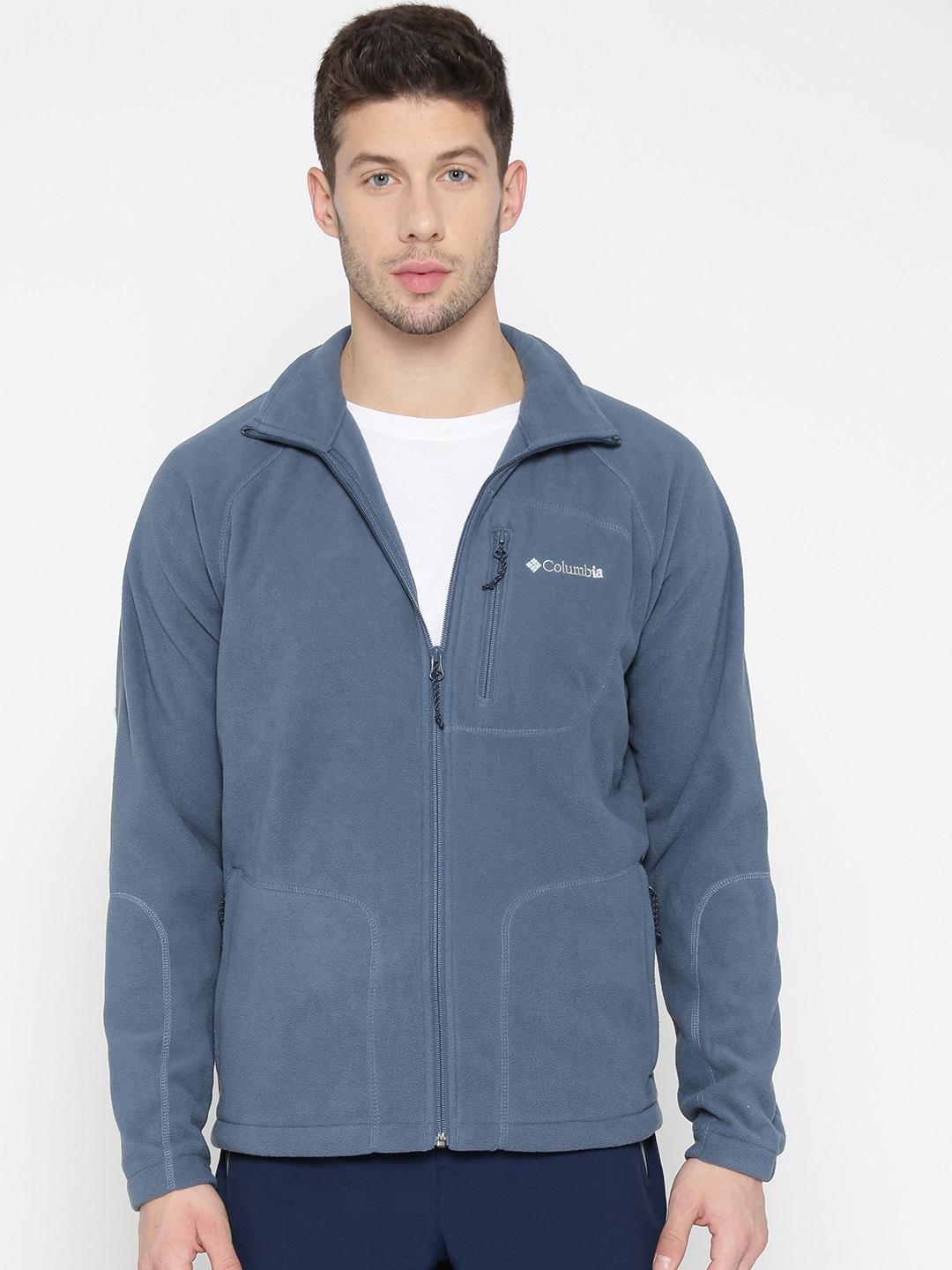 Columbia Men Blue Fast Trek II Full Zip Fleece