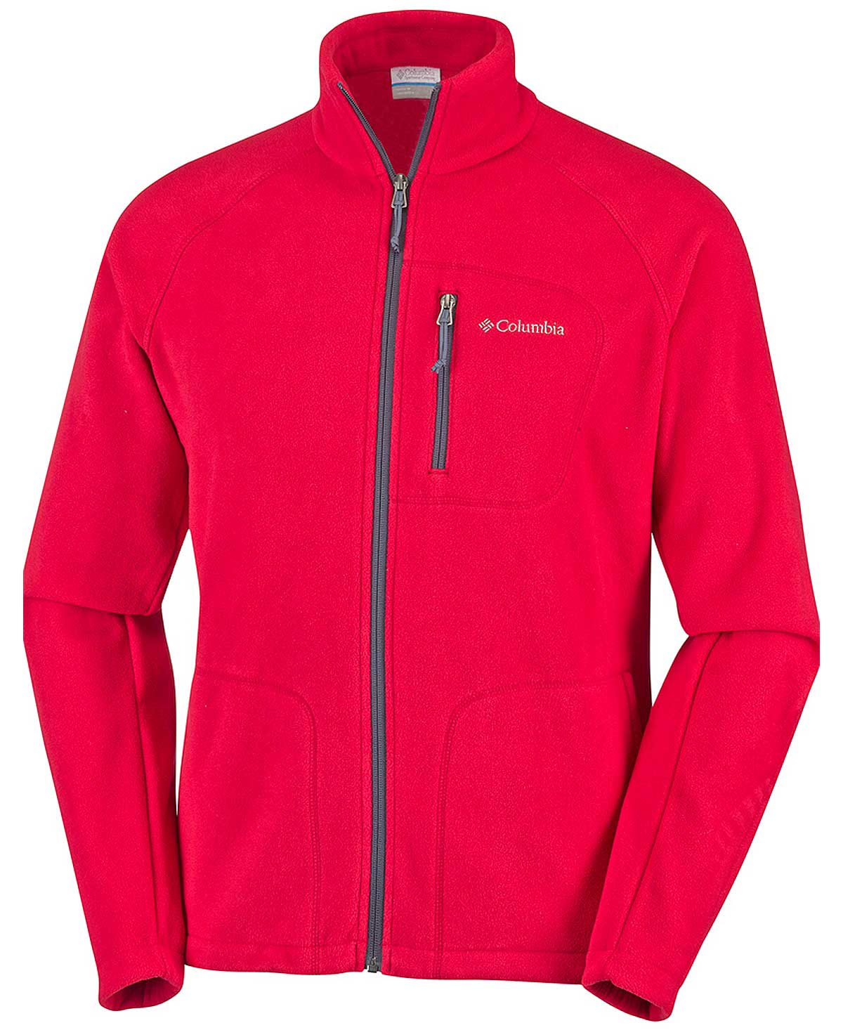 Columbia Men Red Fast Trek II Full Zip Fleece