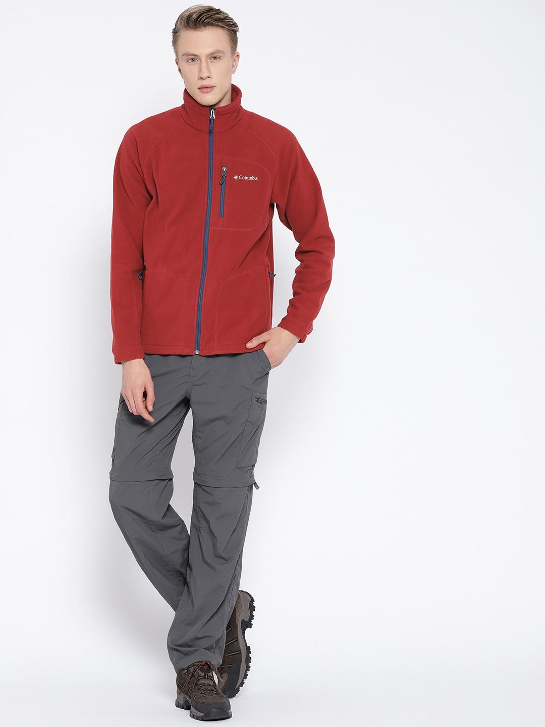 Columbia Men Purple Fast Trek II Full Zip Fleece
