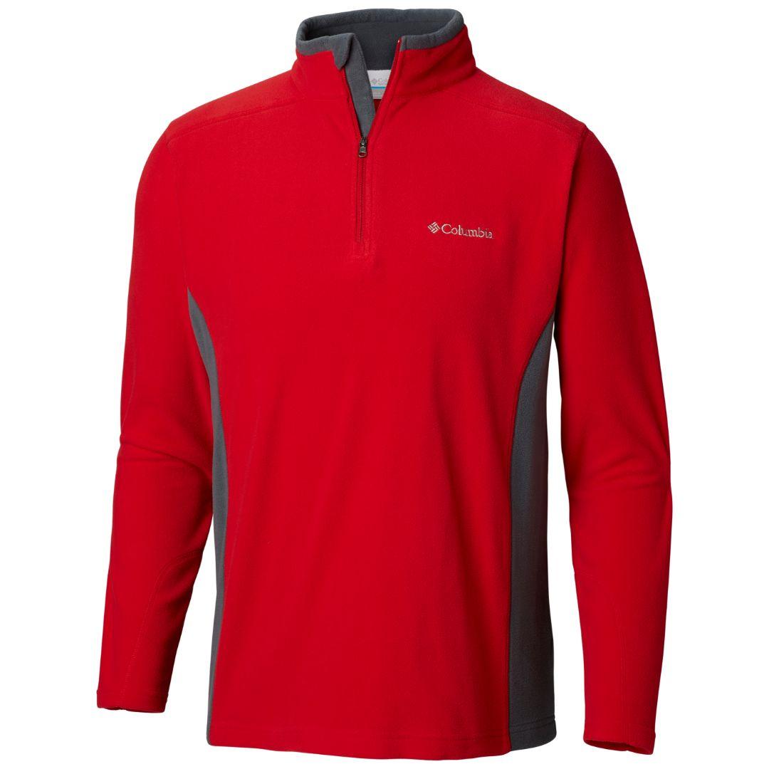 Columbia Men Red Fast Trek II Full Zip Fleece