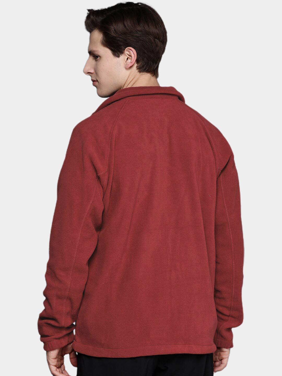 Columbia Men Pink Fast Trek II Full Zip Fleece