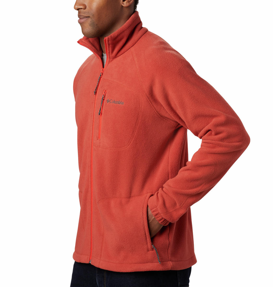 Columbia Men Orange Fast Trek II Full Zip Fleece