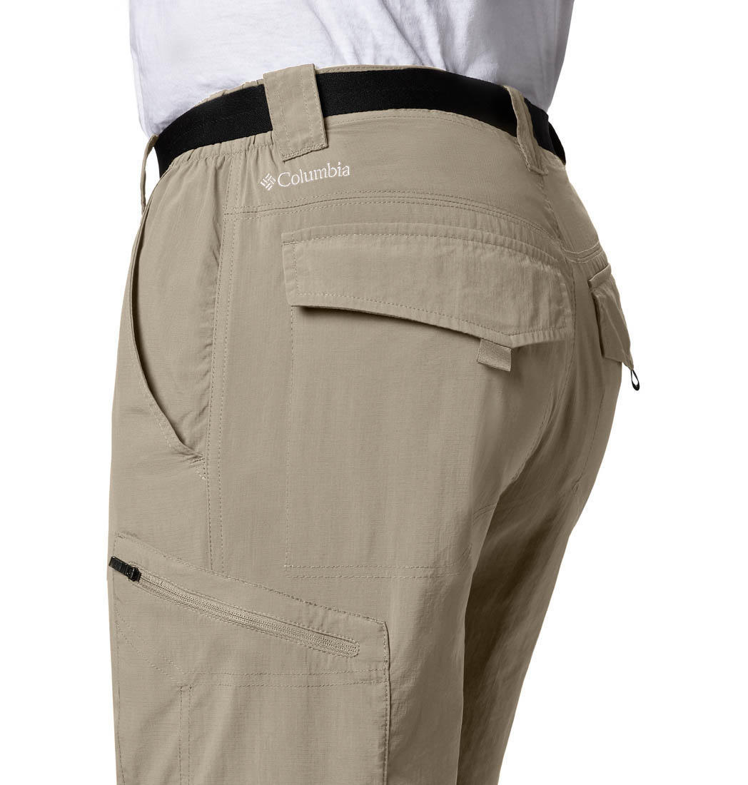 Columbia Men Beige Omni-Wick Silver Ridge Cargo Shorts for Comfort