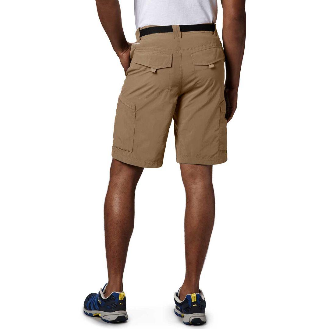 Columbia Men Brown Silver Ridge Cargo Shorts with Sun Protection