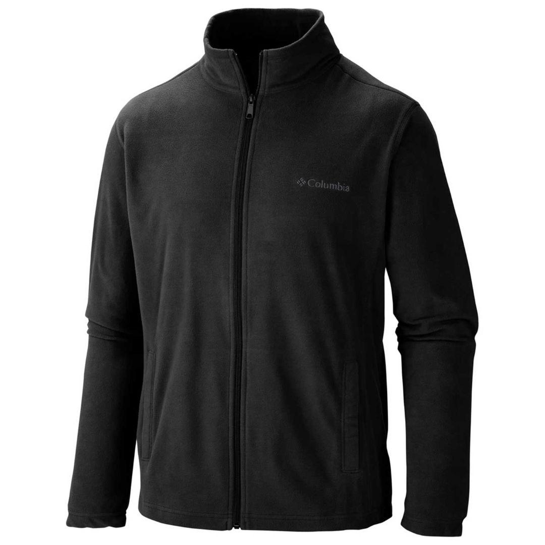 Columbia Men Black UPF 50 Klamath Range Fleece Jacket